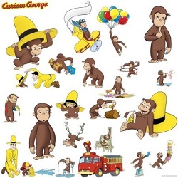 Curious George Monkey Wall Decals Gallery