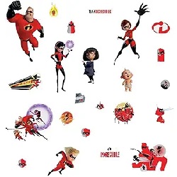 Disney Pixar The Incredibles Characters Wall Decals Gallery