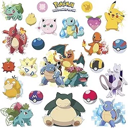 Iconic Pokemon Characters Wall Decals Gallery