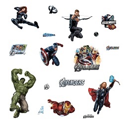 Marvel Comics Avengers Characters Wall Decals Gallery
