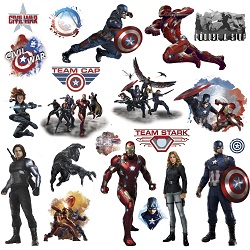 Marvel Comics Captain America Civil War Wall Decals Gallery