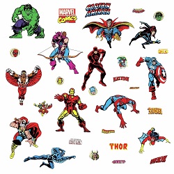 Marvel Comics Heroes Characters Wall Decals Gallery