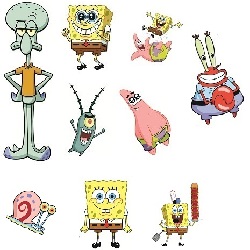 Spongebob Squarepants Characters Wall Decals Gallery