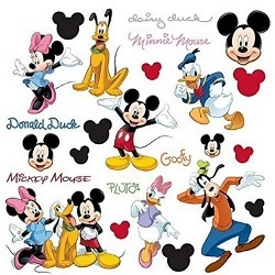 Walt Disney Mickey Mouse Characters Wall Decals Gallery