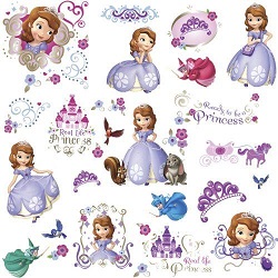 Walt Disney Princess Sofia the First Wall Decals Gallery